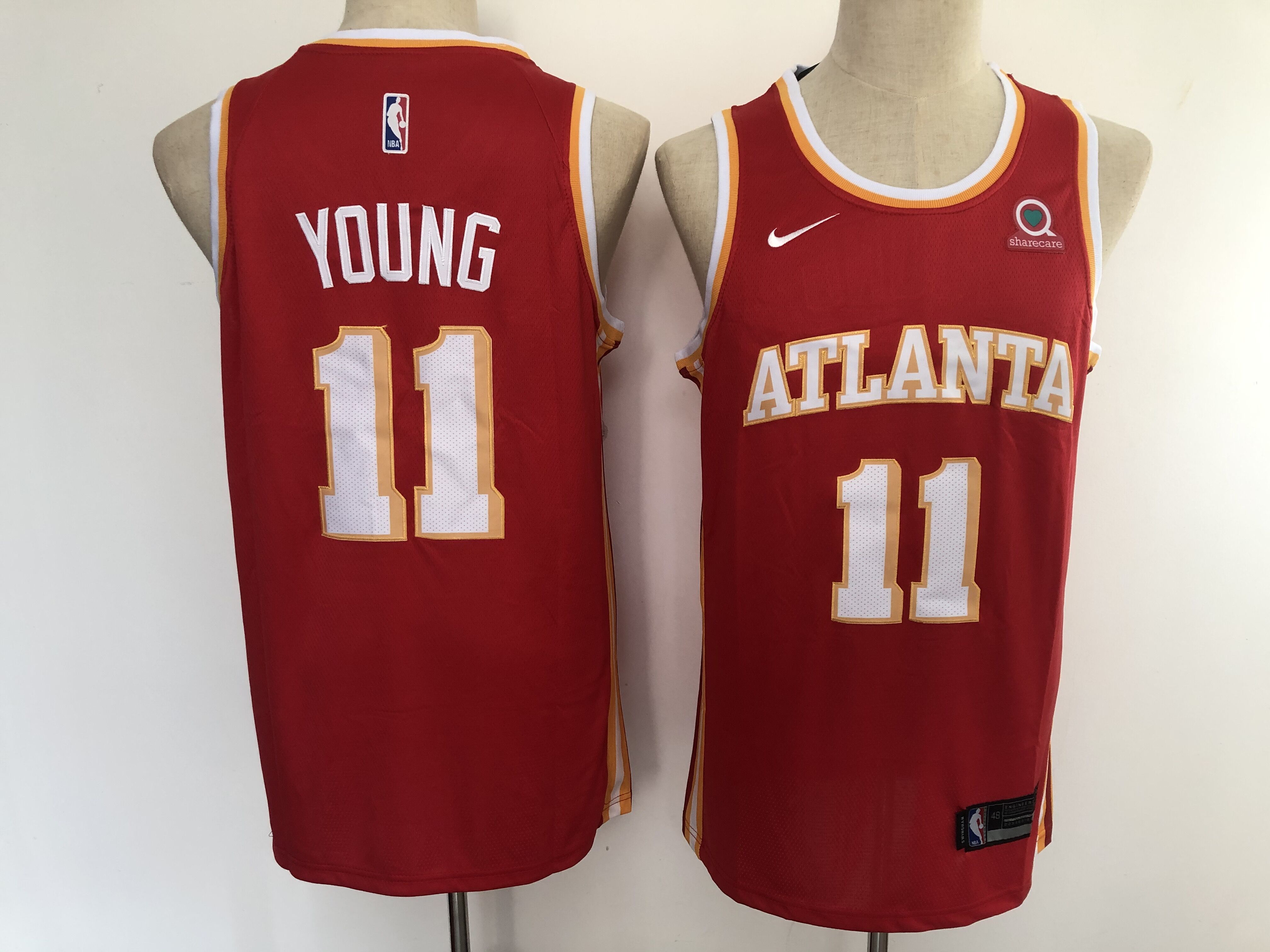 Men Atlanta Hawks #11 Young red New Nike NBA Jerseys